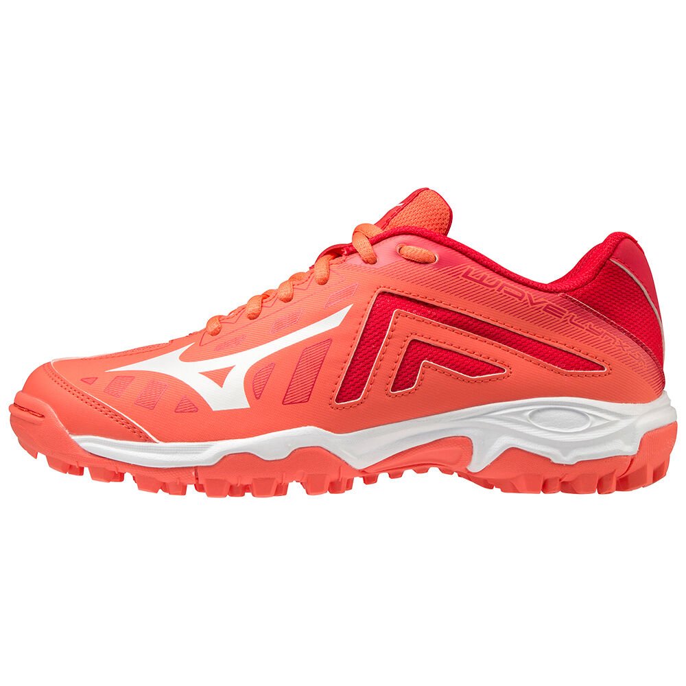 Mizuno Wave Lynx - Erkek Hokey Ayakkabısı - Mercan/Beyaz Türkiye (BISUCX-562)